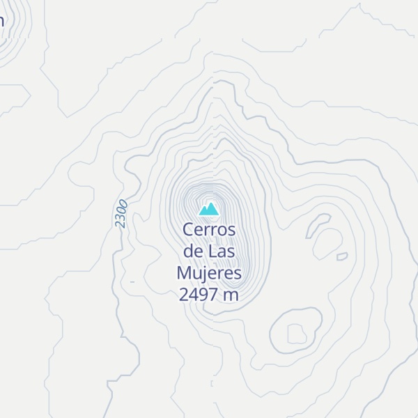 Map of Cerros de Las Mujeres