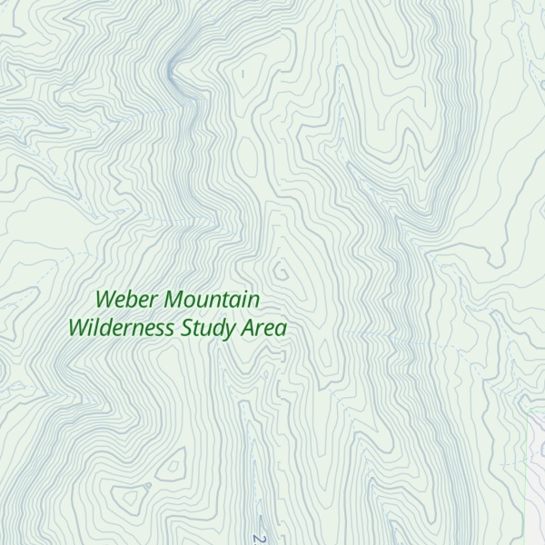 Map of Weber Mountain