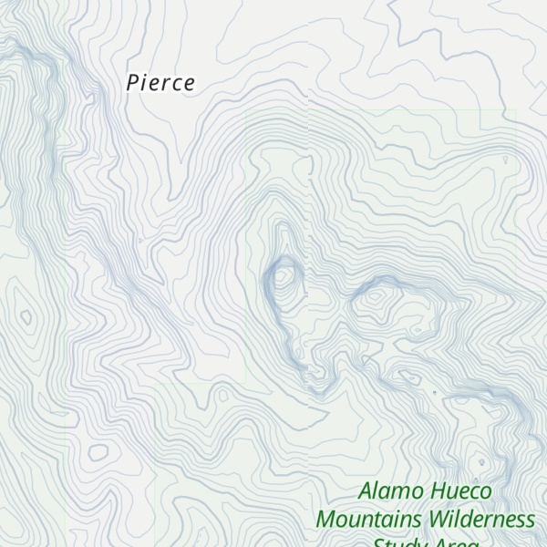 Map of Pierce Peak