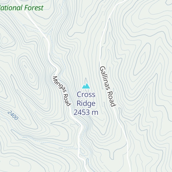 Map of Cross Ridge