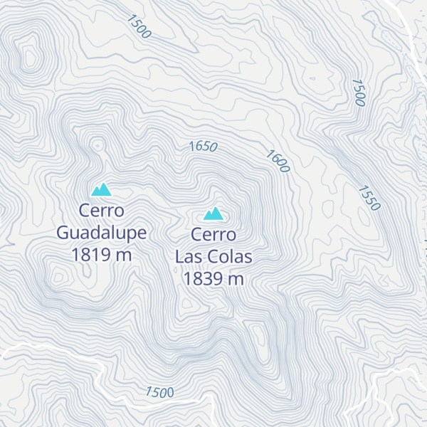 Map of Cerro Las Colas
