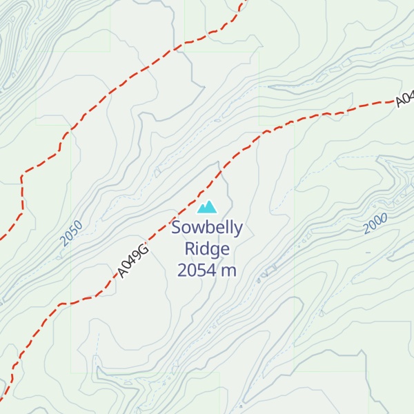 Map of Sowbelly Ridge