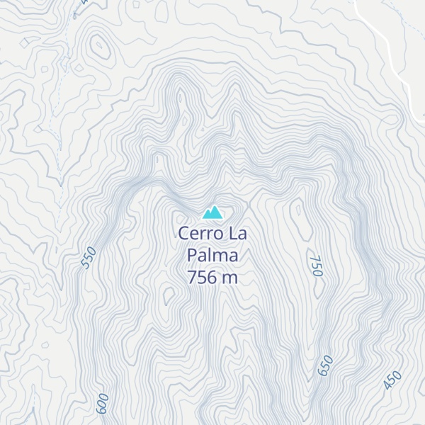 Map of Cerro La Palma
