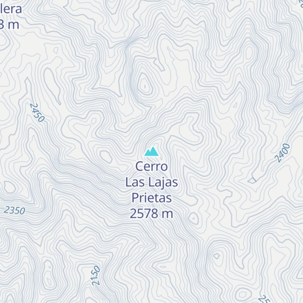 Map of Cerro Las Lajas Prietas