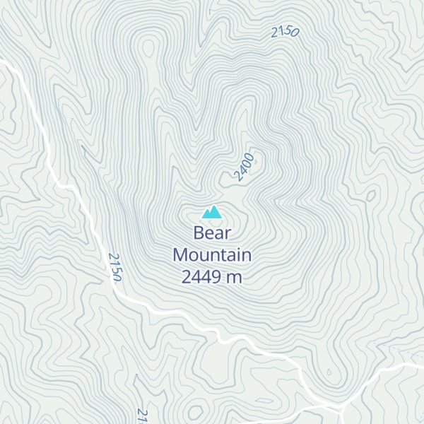 Map of Bear Mountain
