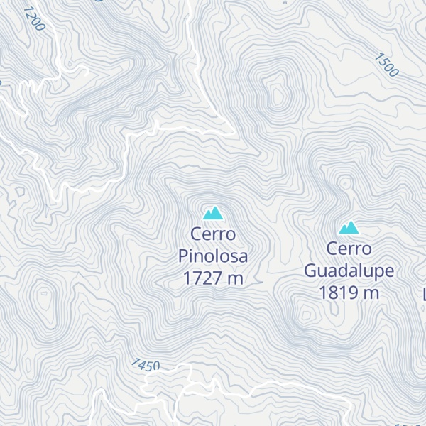 Map of Cerro Pinolosa