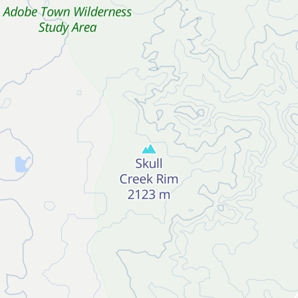 Map of Skull Creek Rim
