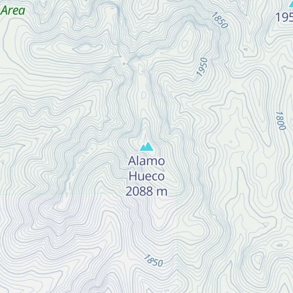 Map of Alamo Hueco