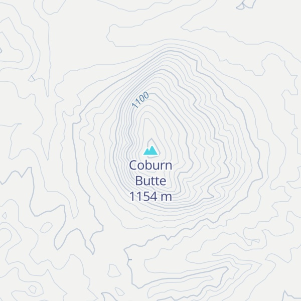 Map of Coburn Butte