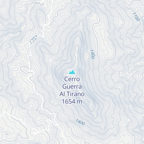 Map of Cerro Guerra Al Tirano