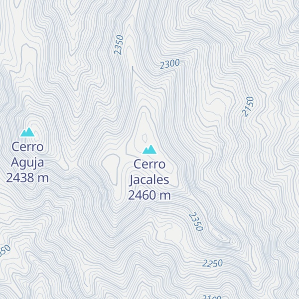 Map of Cerro Jacales