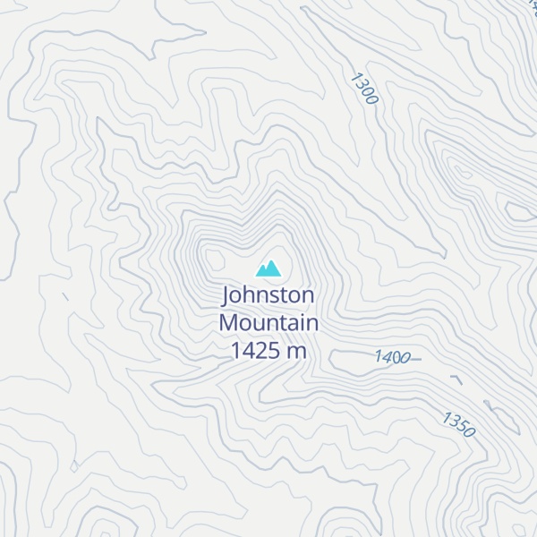 Map of Johnston Mountain