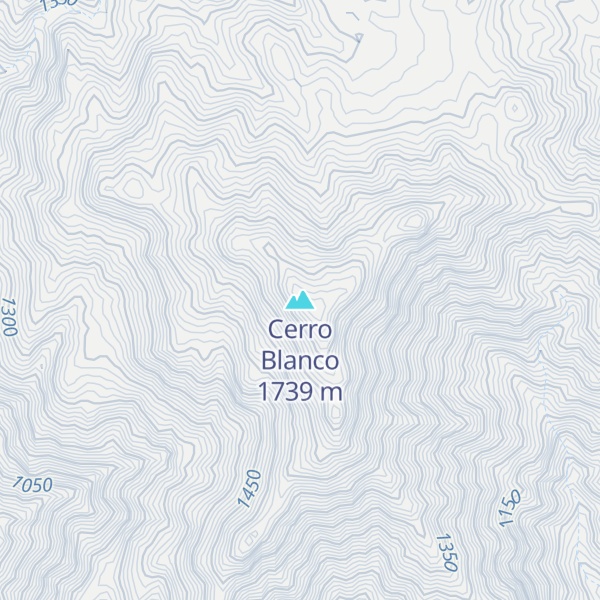 Map of Cerro Blanco