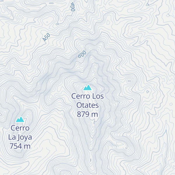 Map of Cerro Los Otates