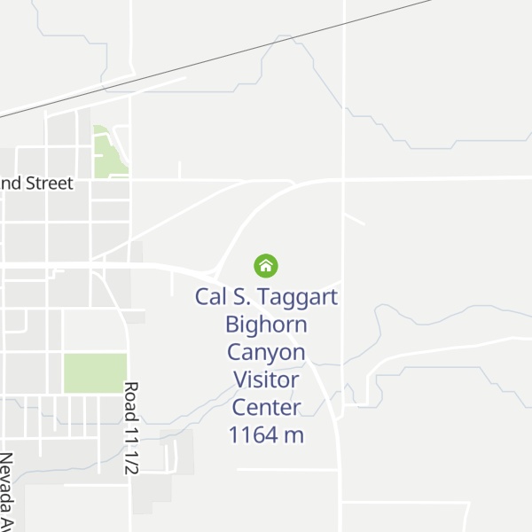 Map of Cal S. Taggart Bighorn Canyon Visitor Center