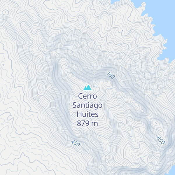 Map of Cerro Santiago Huites