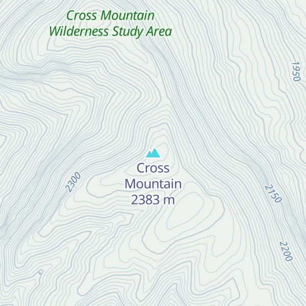 Map of Cross Mountain