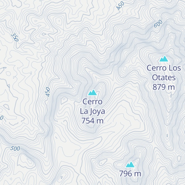 Map of Cerro La Joya