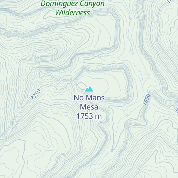 Map of No Mans Mesa
