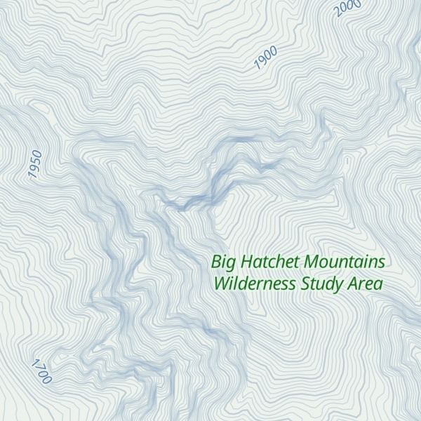 Map of Big Hatchet Peak