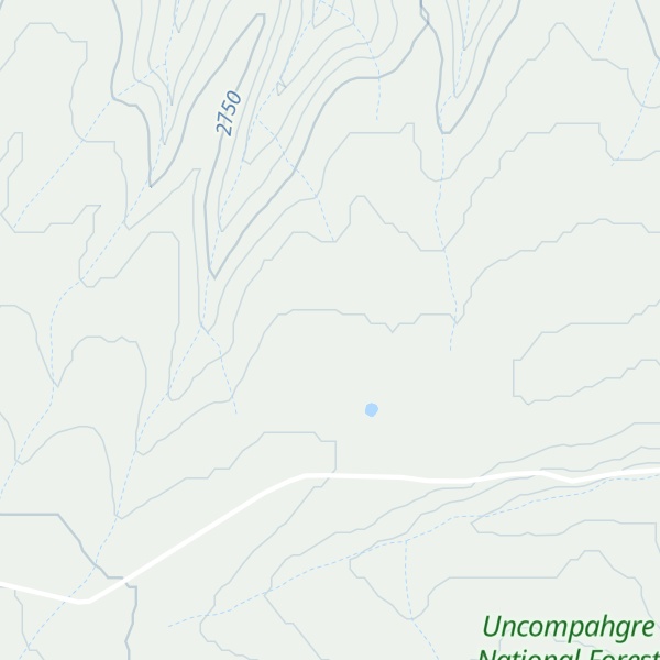 Map of Twentyfive Mesa