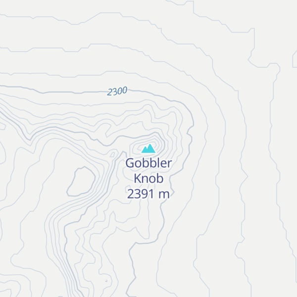 Map of Gobbler Knob