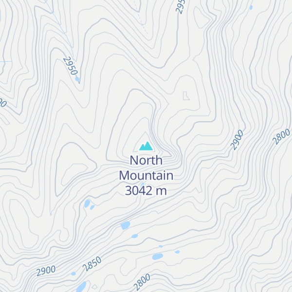 Map of North Mountain