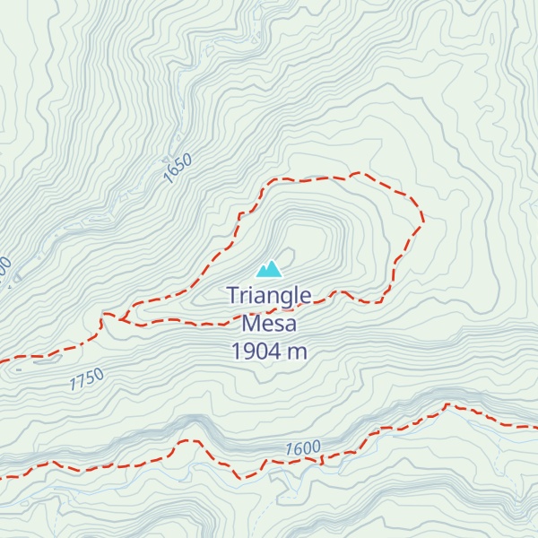 Map of Triangle Mesa
