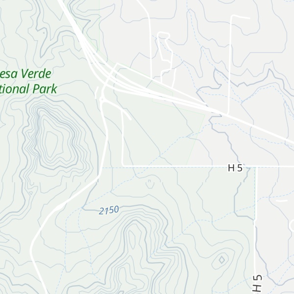 Map of Mesa Verde Visitor & Research Center