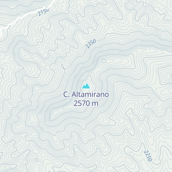 Map of C. Altamirano