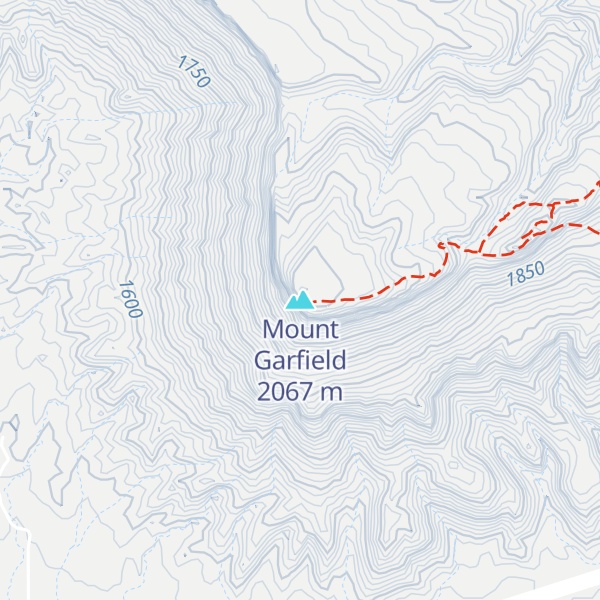 Map of Mount Garfield