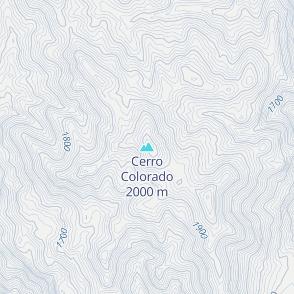 Map of Cerro Colorado