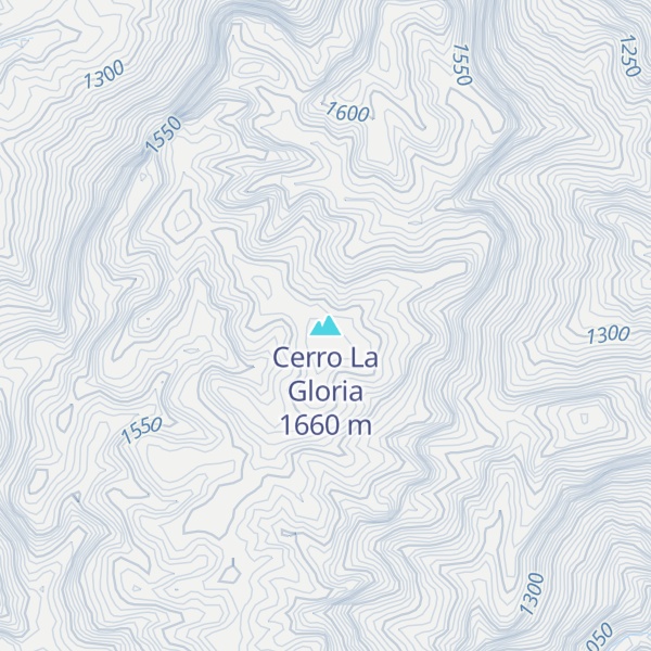 Map of Cerro La Gloria
