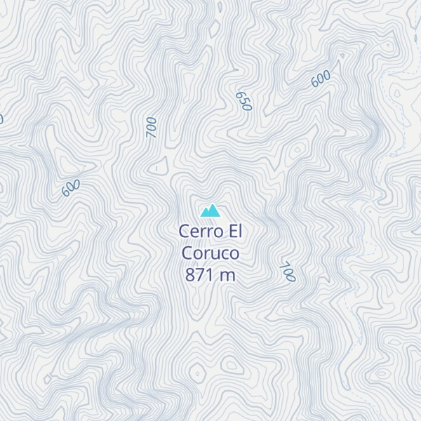 Map of Cerro El Coruco