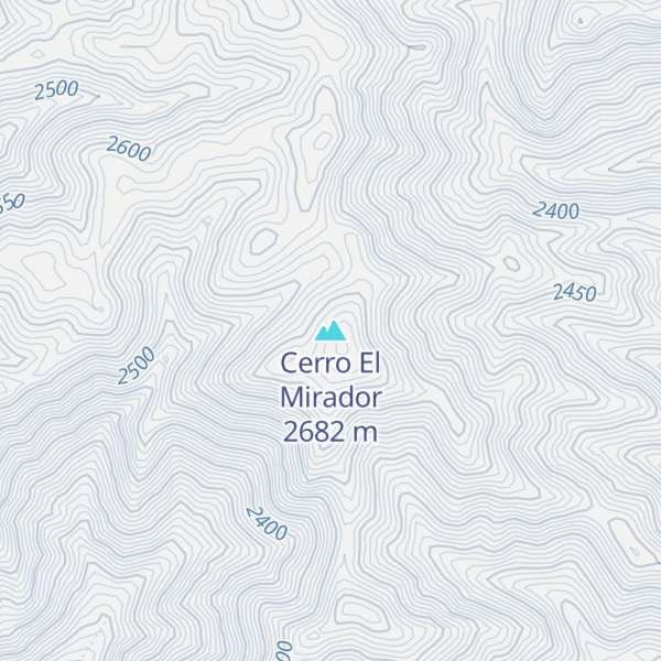 Map of Cerro El Mirador