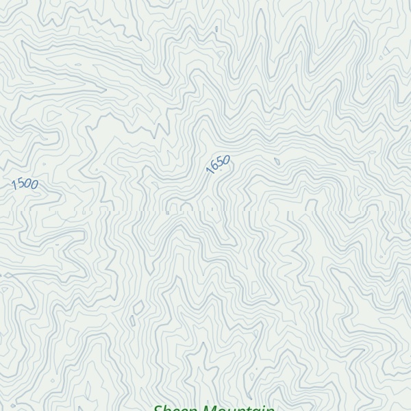Map of Sheep Mountain