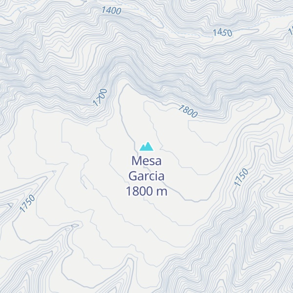 Map of Mesa Garcia