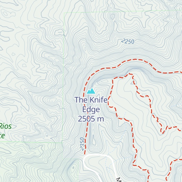 Map of The Knife Edge