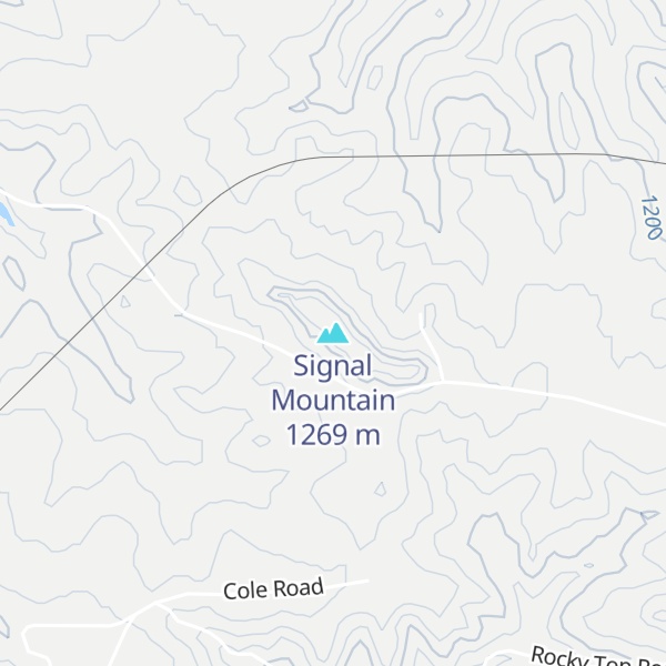 Map of Signal Mountain