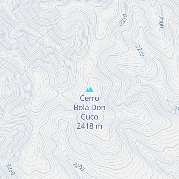 Map of Cerro Bola Don Cuco