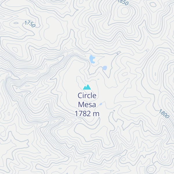 Map of Circle Mesa