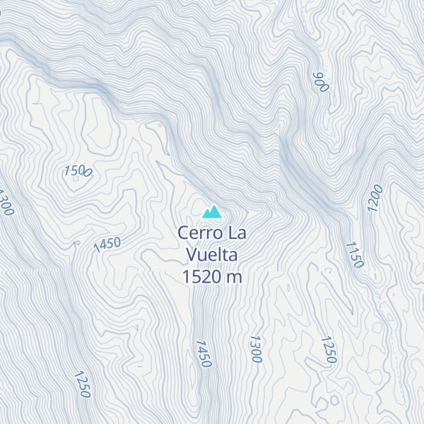 Map of Cerro La Vuelta