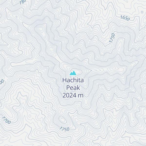 Map of Hachita Peak