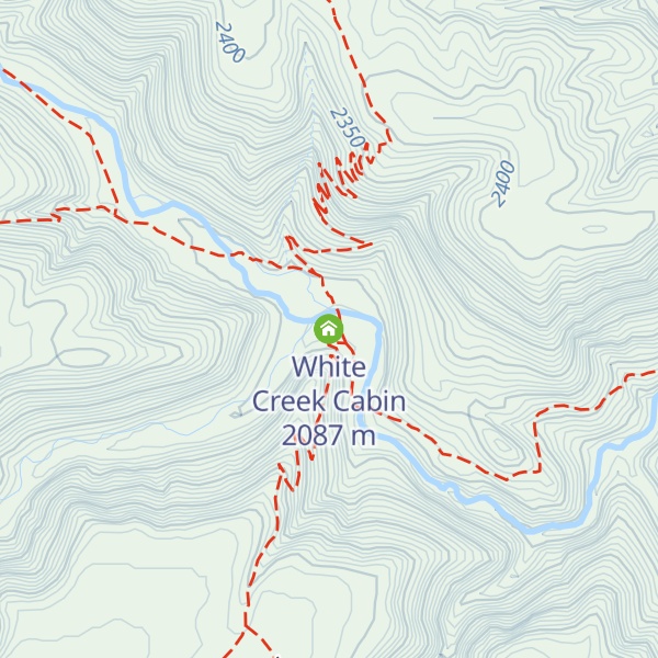 Map of White Creek Cabin