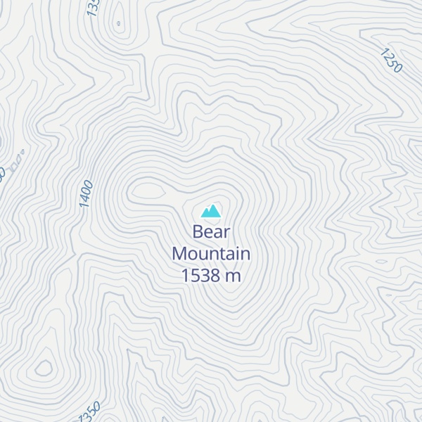 Map of Bear Mountain