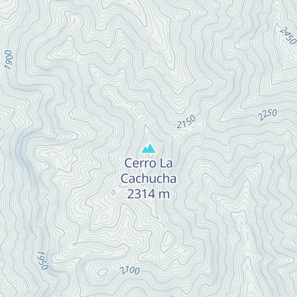 Map of Cerro La Cachucha