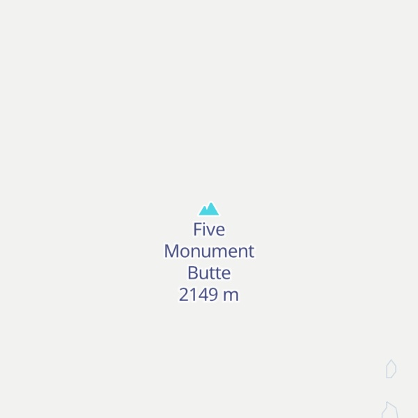 Map of Five Monument Butte