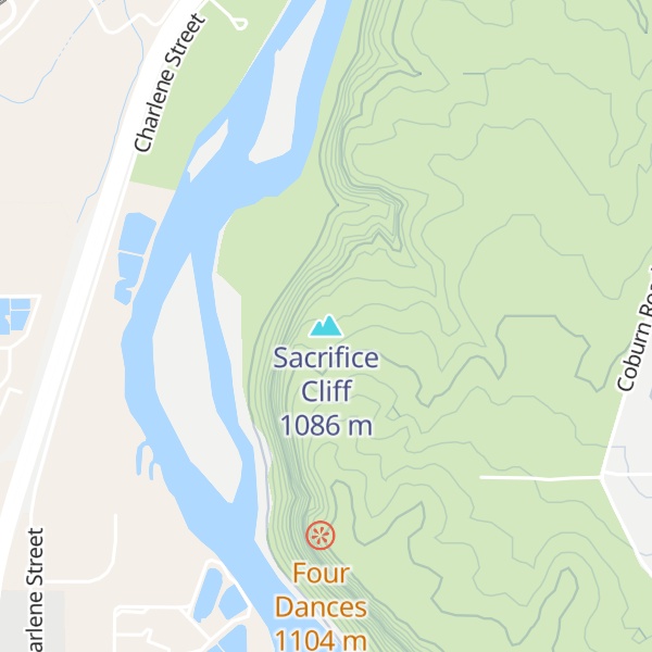 Map of Sacrifice Cliff