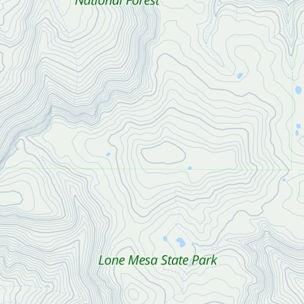 Map of Lone Mesa