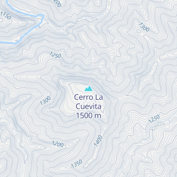 Map of Cerro La Cuevita